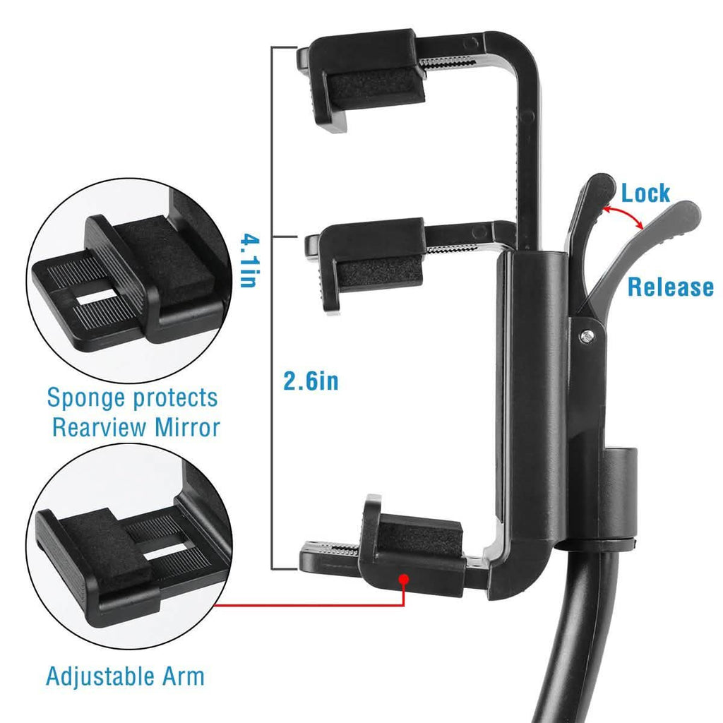Rear View Mirror Car Mount Holder