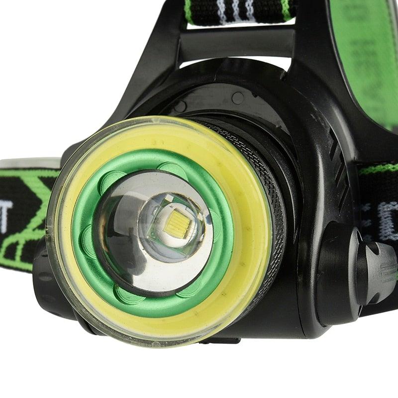 Rechargeable Adjustable 10000LM Led Headlamp Micro USB Charger Flashlight Head Lamp Portable Light Torch Flashlight For Night Work Camping Hiking  Walking