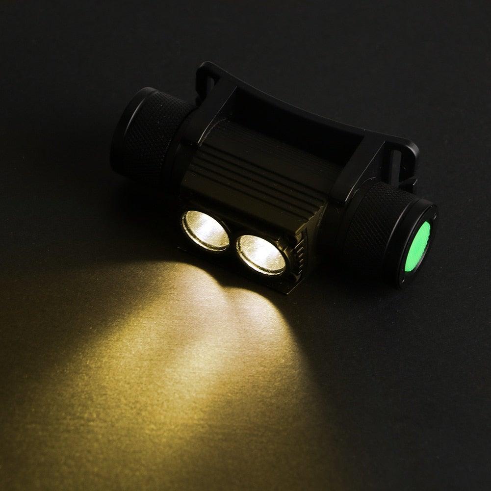 Rechargeable  Adjustable LED Power Headlamp USB Flashlight Waterproof  Headlight Torch  Light Work Lamp  For Outdoors Camping Running  Survival Hiking