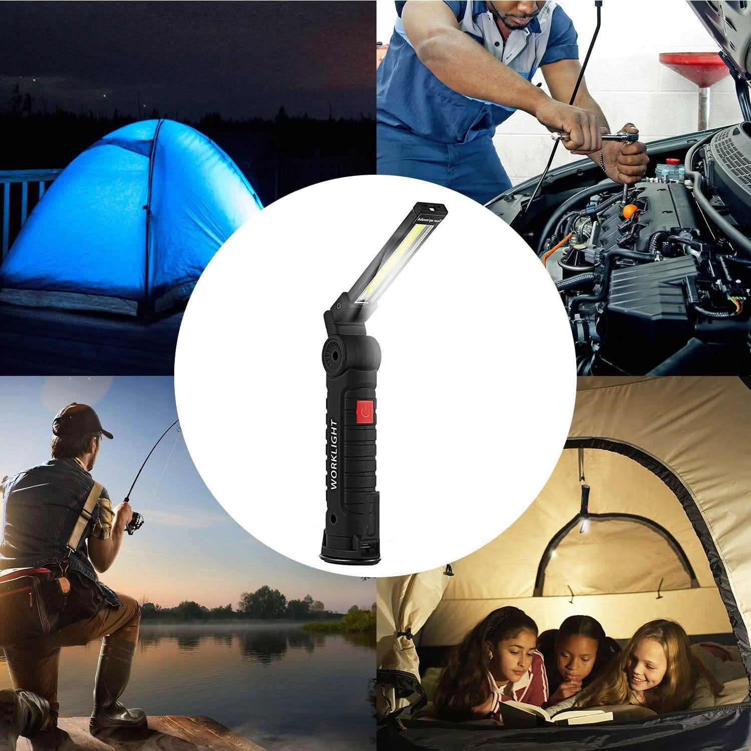 Rechargeable COB LED Slim Work Folding Light