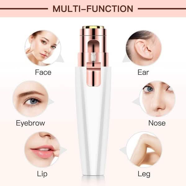 Rechargeable Facial Hair Remover and Eyebrow Trimmer