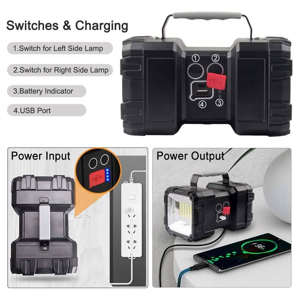 Rechargeable LED Spotlight Flashlight