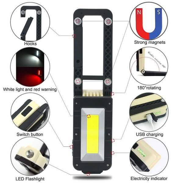 Rechargeable Magnetic Folding LED Outdoor Light