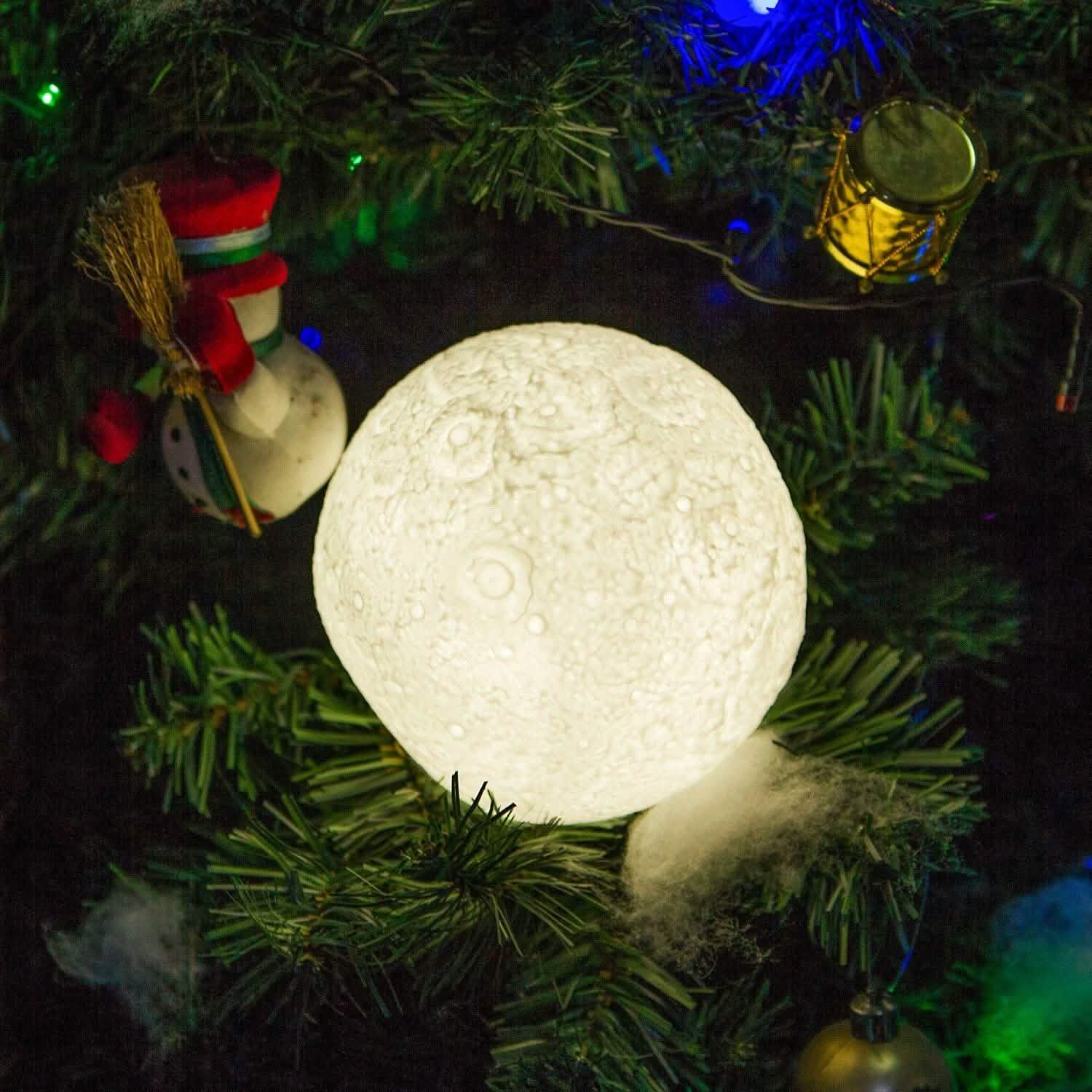 Rechargeable Moon Lamp Night Light Kids Dimmable LED Touch Changing Light