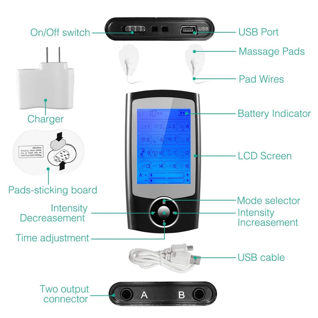 Rechargeable Tens Unit Machine Impulse Massager