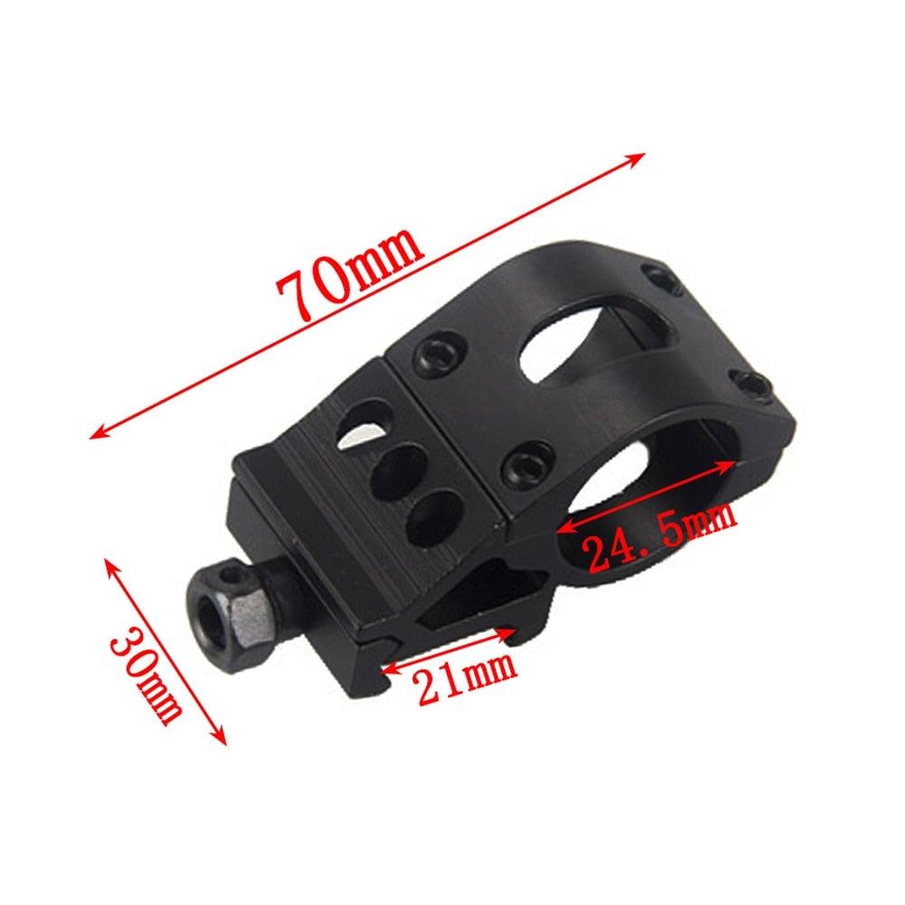 Rechargeable USB Charger High Lumen LED  Light Tactical Flashlight With Rail Mount Led Light White Tactical  Flashlight Pressure Switch For Long Distance Night Hunting