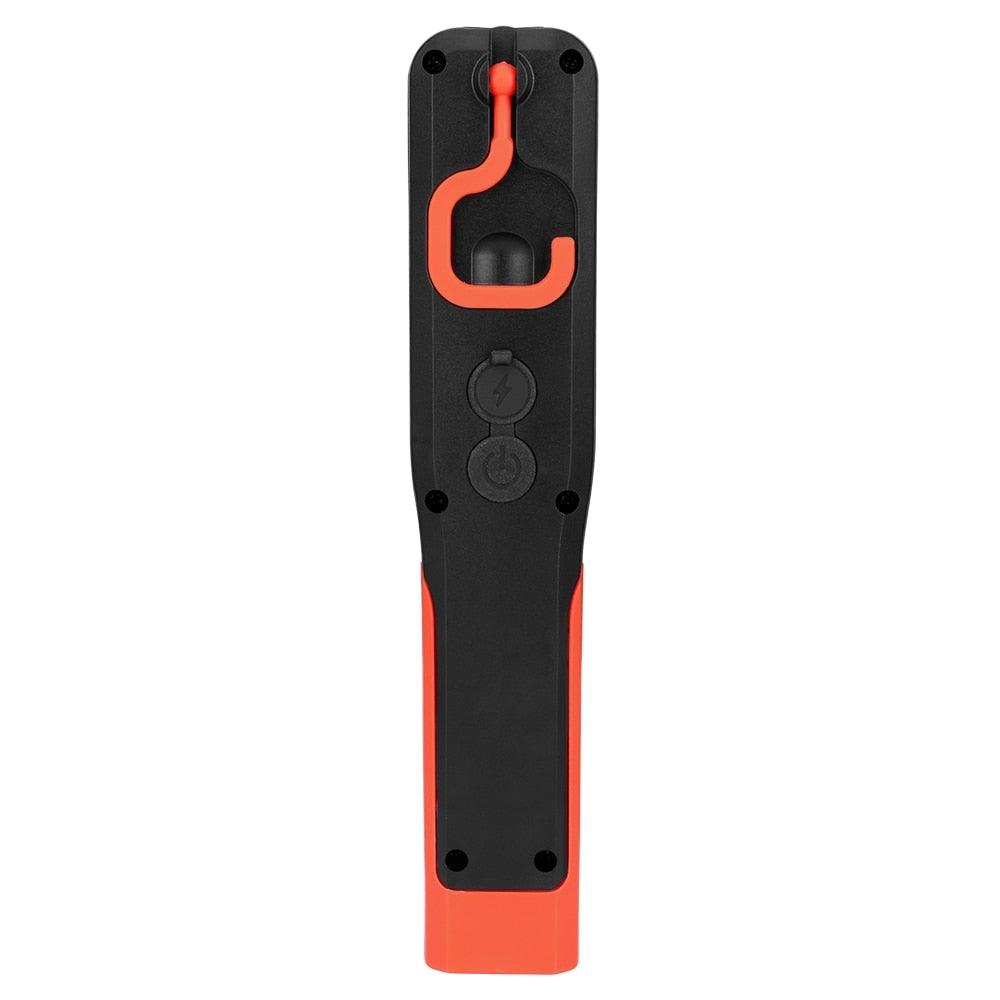 Rechargeable USB LED Work Lights Bright Flashlight and Work Light with Clip and Magnetic Base and Rotatable Clip  Magnetic Flashlight For Working Inspection Camping Car Repair Maintenance