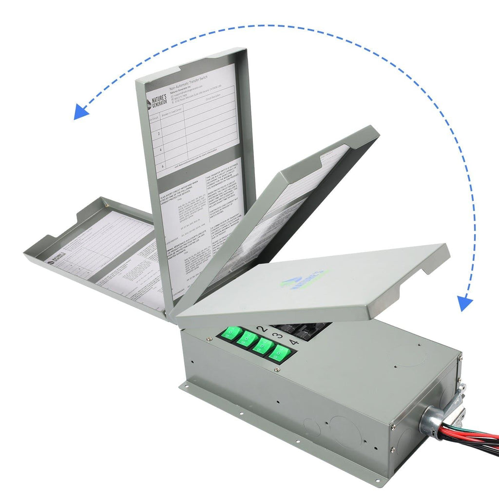 Refurbished - 120V 15A 4-Circuit Non-Automatic Transfer Switch