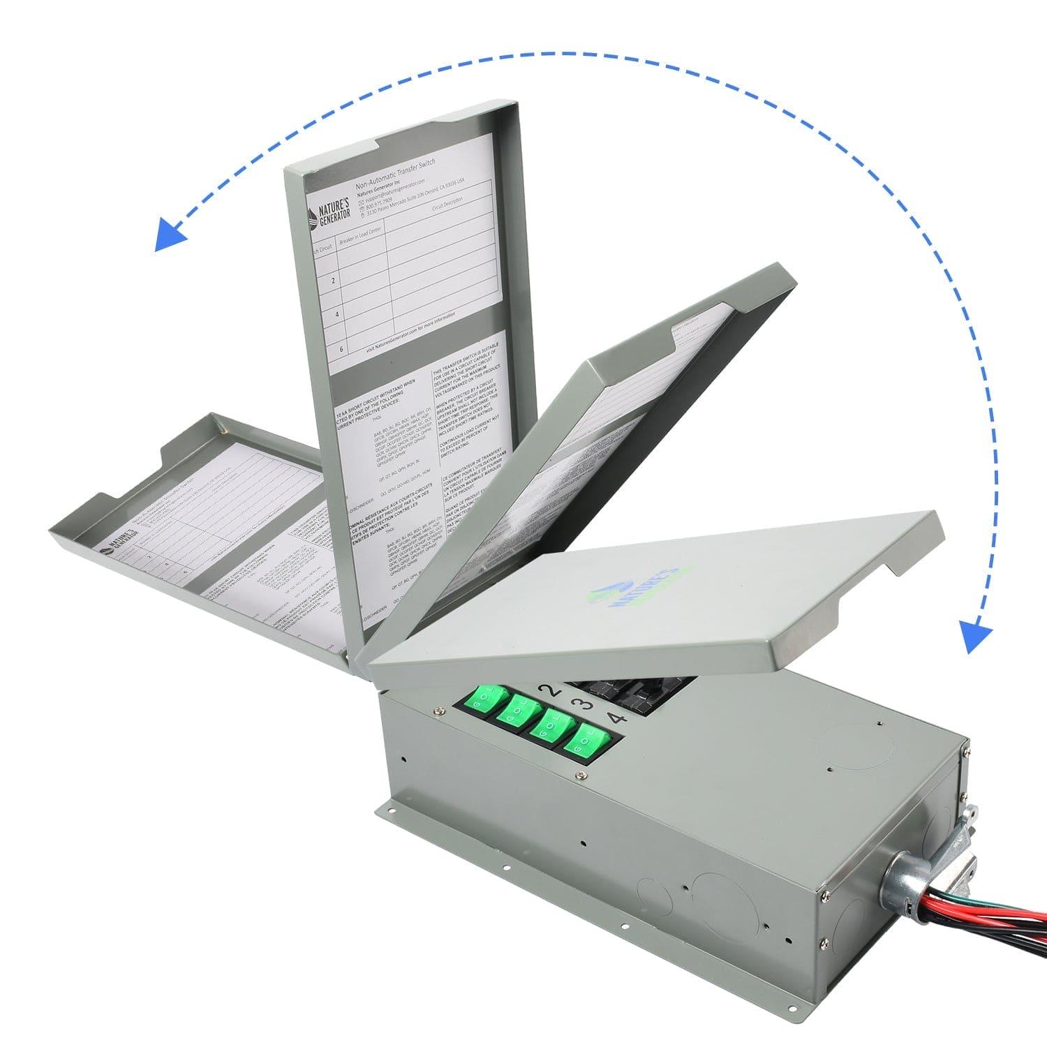 Refurbished - 120V 15A 4-Circuit Non-Automatic Transfer Switch