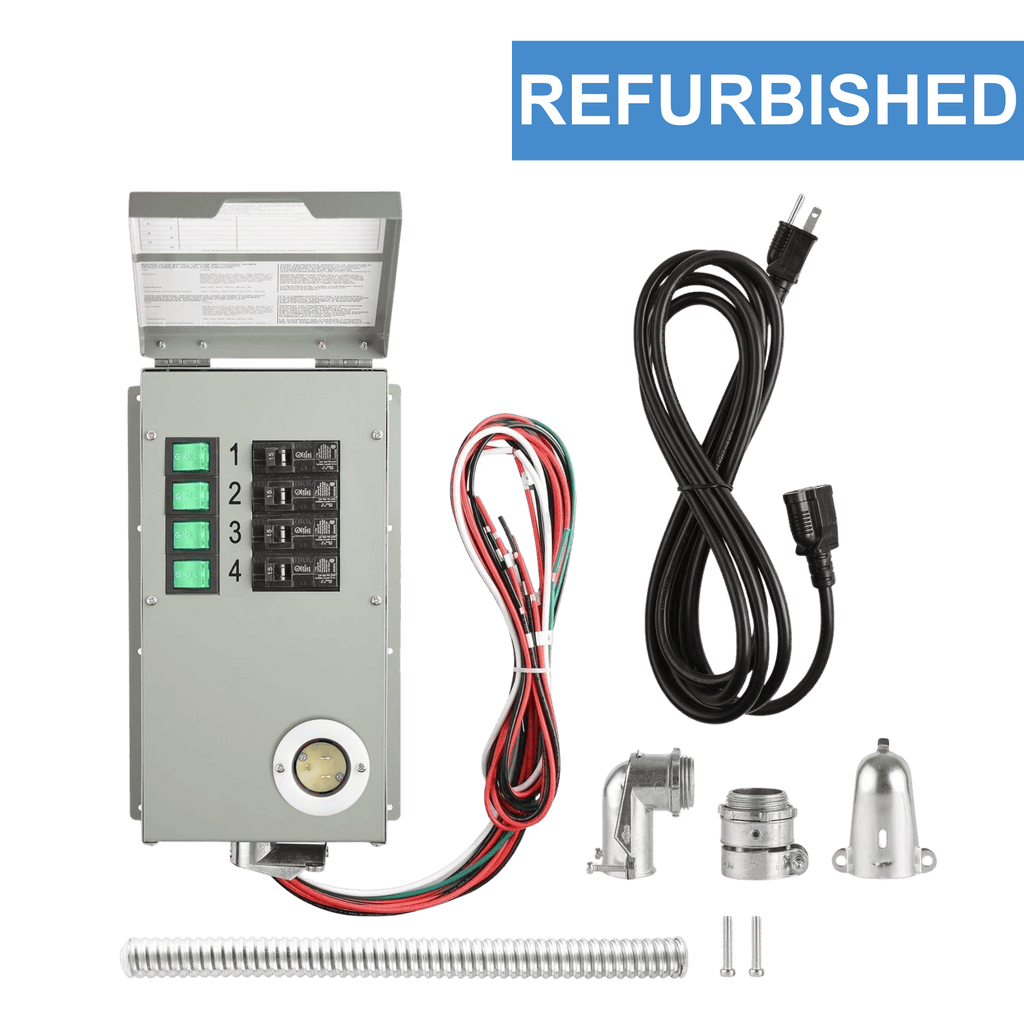 Refurbished - 120V 15A 4-Circuit Non-Automatic Transfer Switch