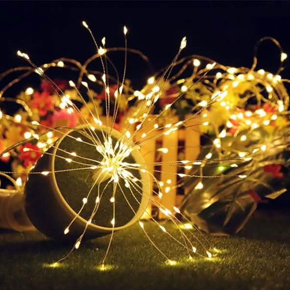 Remote Control Waterproof Christmas Fireworks LED String Lights