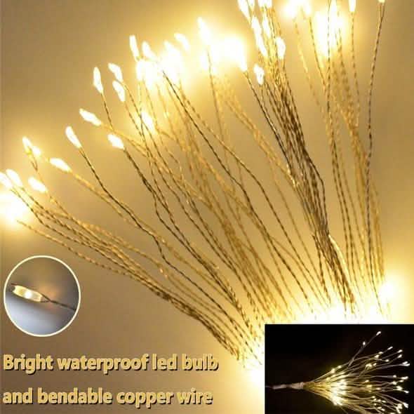 Remote Control Waterproof Christmas Fireworks LED String Lights