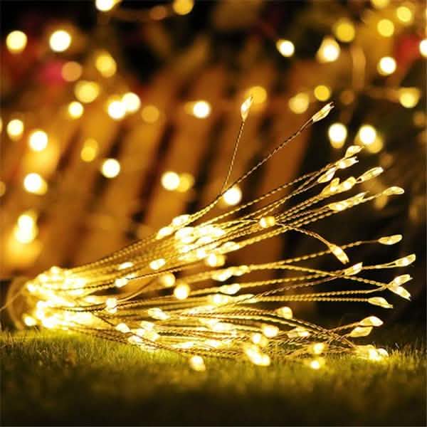 Remote Control Waterproof Christmas Fireworks LED String Lights
