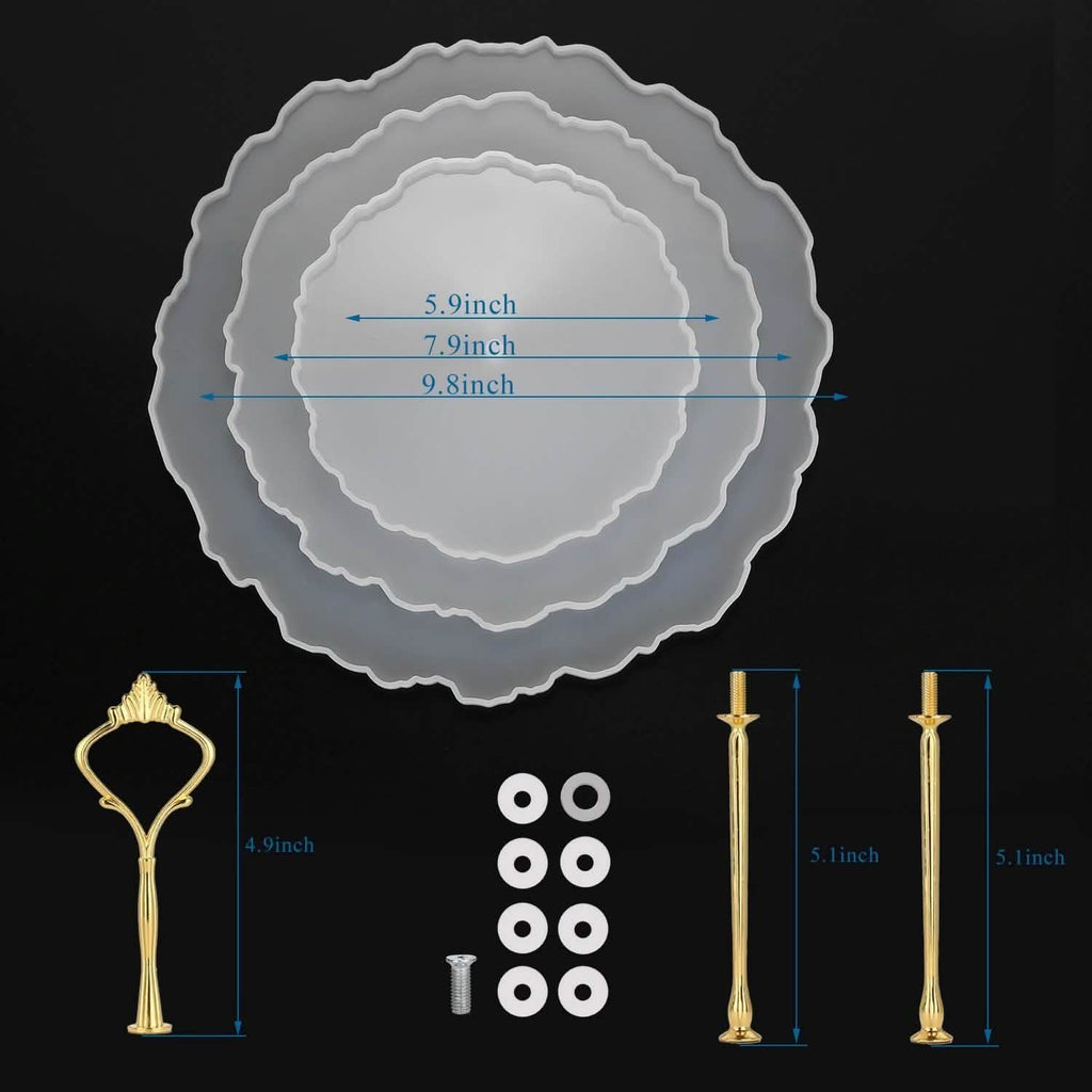 Resin Casting 3-Tier Cake Stand