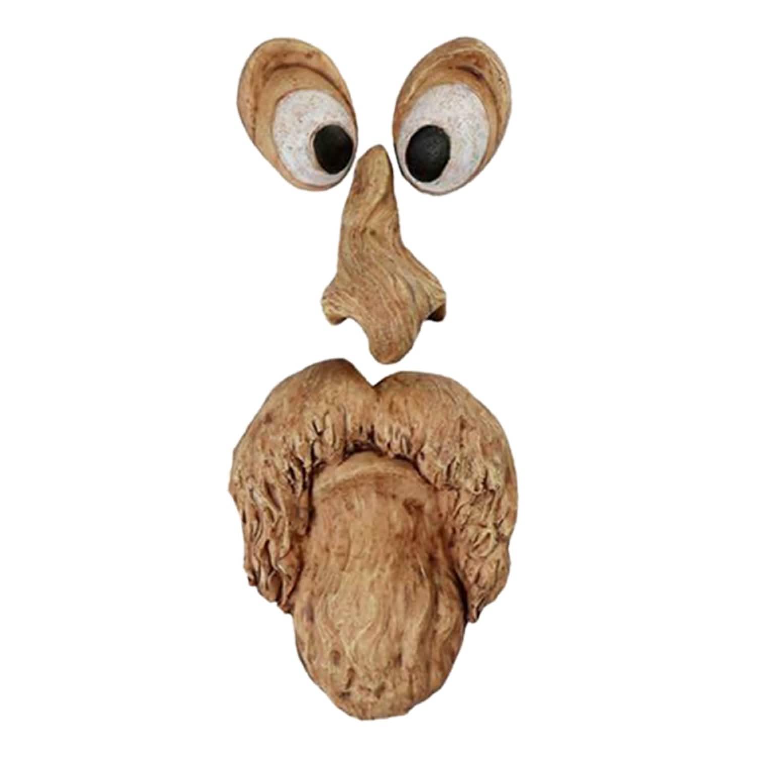 Resin Old Man Tree Hugger Bark