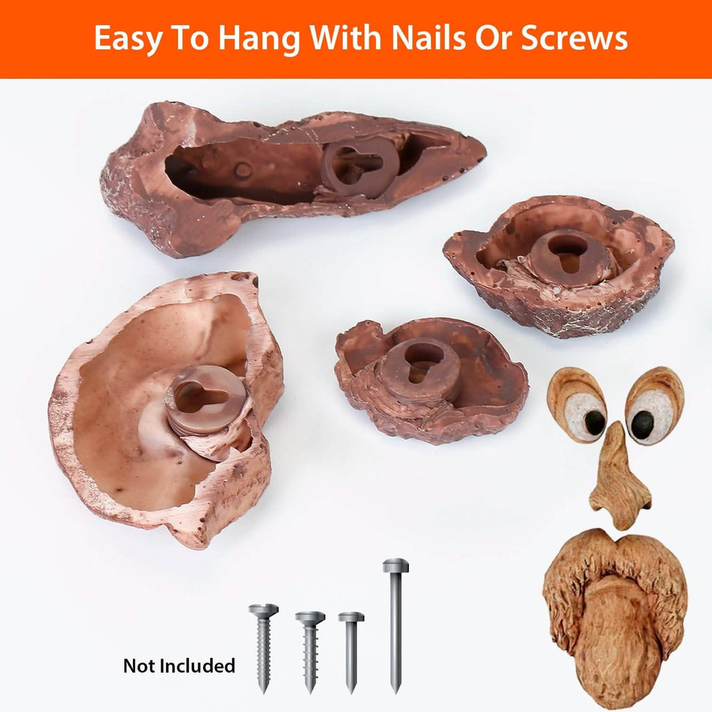 Resin Old Man Tree Hugger Bark