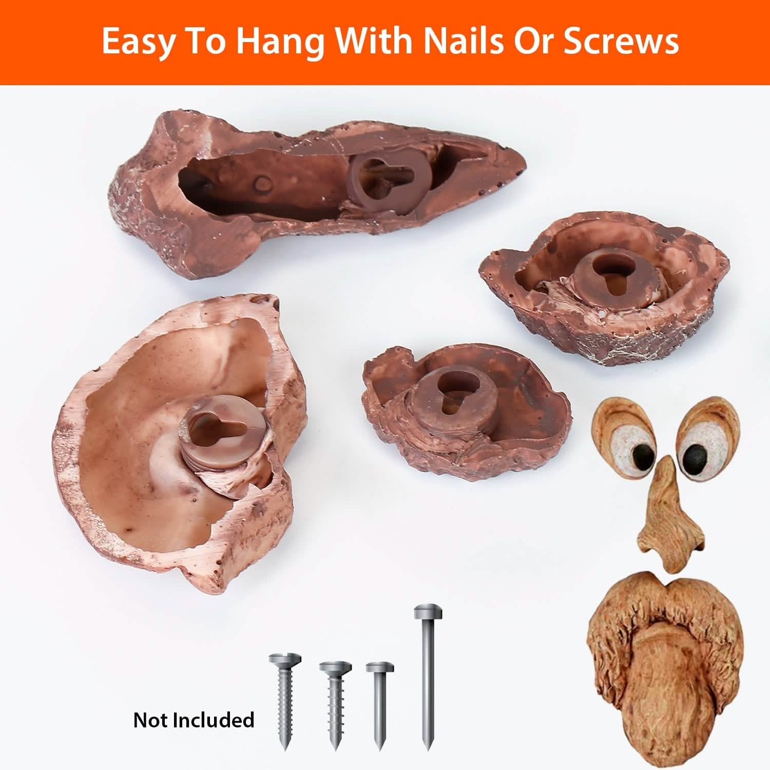 Resin Old Man Tree Hugger Bark