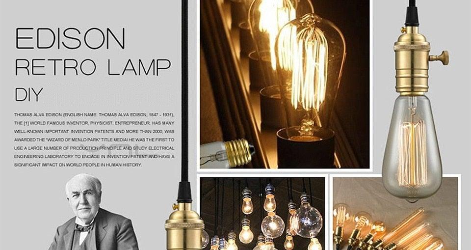 Retro Edison Light Bulb Vintage Edison Lamp Vintage Incandescent  Edison Light Bulbs Edison Filament Light Bulb Dimmable Warm White Different Shape Light