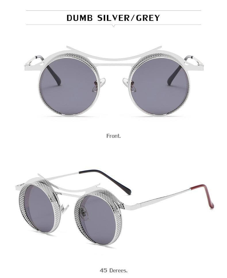Retro Metal Round Circle Frame Sunglasses For Men New Fashionable New Round Shape Style Glasses For Women New Vintage Luxury Style Retro Sunglasses