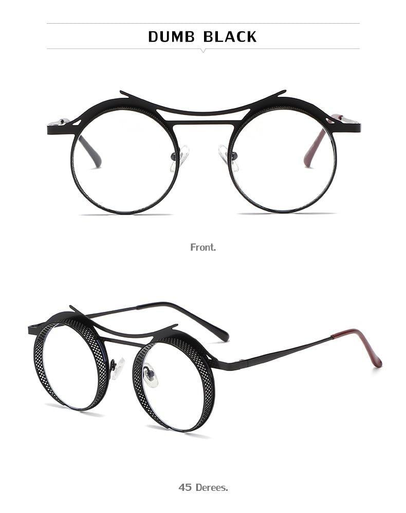 Retro Metal Round Circle Frame Sunglasses For Men New Fashionable New Round Shape Style Glasses For Women New Vintage Luxury Style Retro Sunglasses