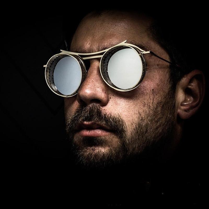 Retro Metal Round Circle Frame Sunglasses For Men New Fashionable New Round Shape Style Glasses For Women New Vintage Luxury Style Retro Sunglasses