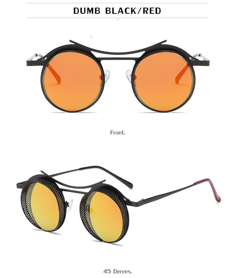Retro Metal Round Circle Frame Sunglasses For Men New Fashionable New Round Shape Style Glasses For Women New Vintage Luxury Style Retro Sunglasses