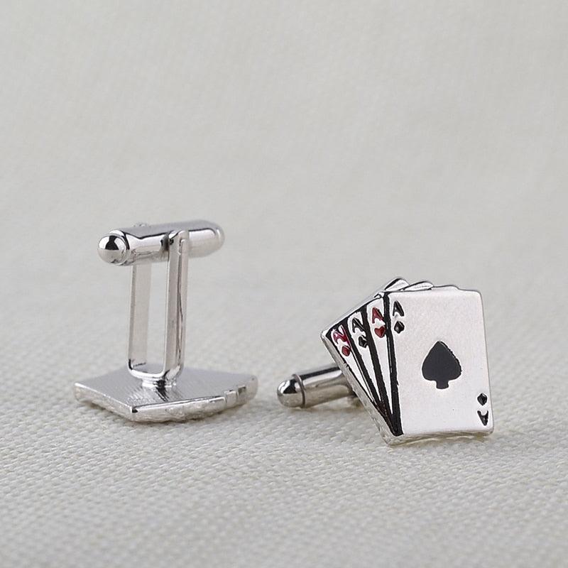 Retro Playing Cards Tie Clip Vintage Elegant Tie Clip Man Clips Unique Business Cufflinks Wedding Tie Clips For Anniversary Business Meeting And Daily Life