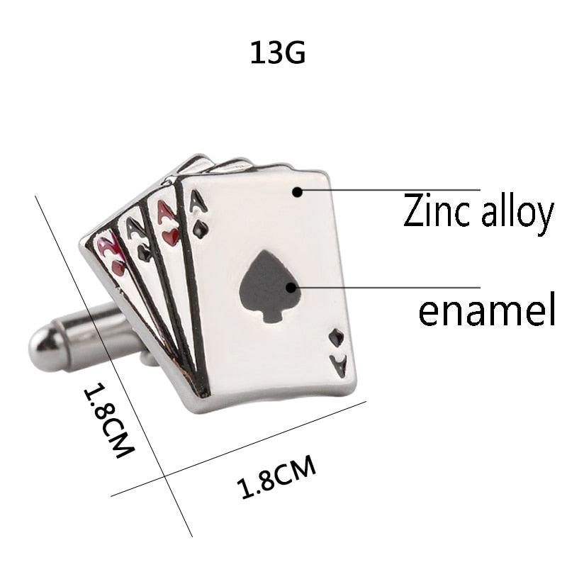 Retro Playing Cards Tie Clip Vintage Elegant Tie Clip Man Clips Unique Business Cufflinks Wedding Tie Clips For Anniversary Business Meeting And Daily Life