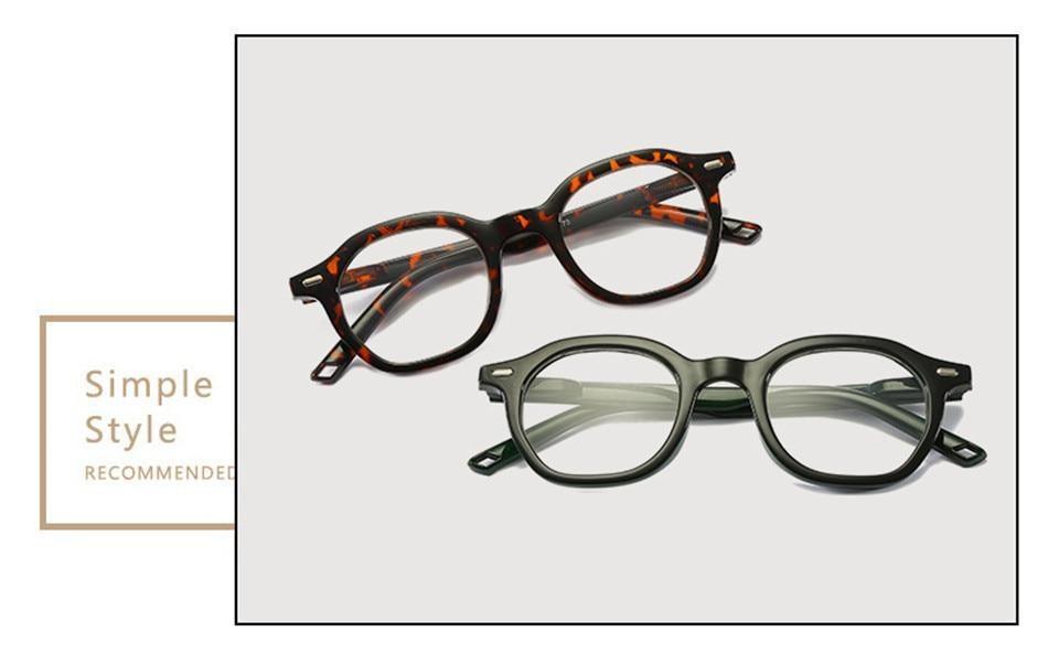 Retro Reading Eyeglasses Men Women HD Round Frame Reading Glasses Presbyopia Eyewear With Spring Hinge Vintage Round Frame Eyeglasses For Men Women  Diopter +1 1.5 2 2.5 3 3.5