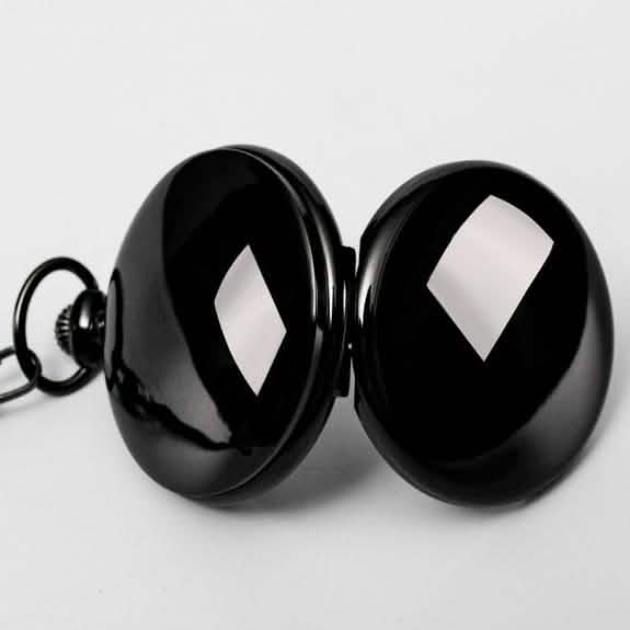 Retro Smooth Men Pocket Watch with Chain