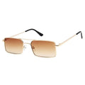 Retro Summer Rectangle Sunglasses For Women Glasses Style New Vintage Design Sun Glasses Metal Lightweight Frame Glasses For Women
