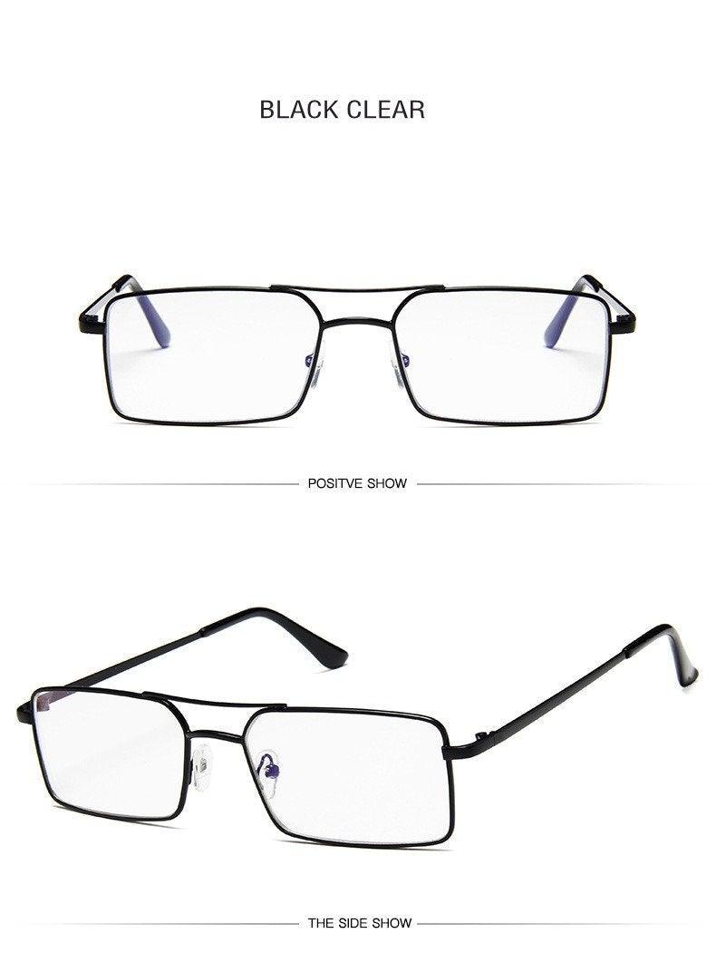 Retro Summer Rectangle Sunglasses For Women Glasses Style New Vintage Design Sun Glasses Metal Lightweight Frame Glasses For Women