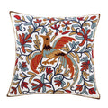 100% Cotton Embroidery Flower Pattern Pillow Cover Home Decoration Sofa Cushion Cover Housewarming Gift Pillow Case Decorative Embroidered Pillow Cover Handmade Cotton Cover For Throw Pillows Beautiful Modern Floral Patterns 45x45cm