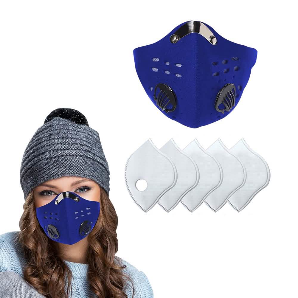 Reusable Dust Proof Mask with 5 Filters