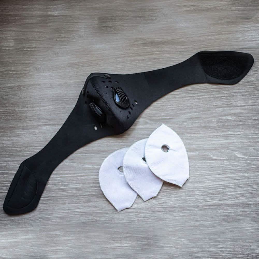 Reusable Face Mask with 3 Carbon Filters