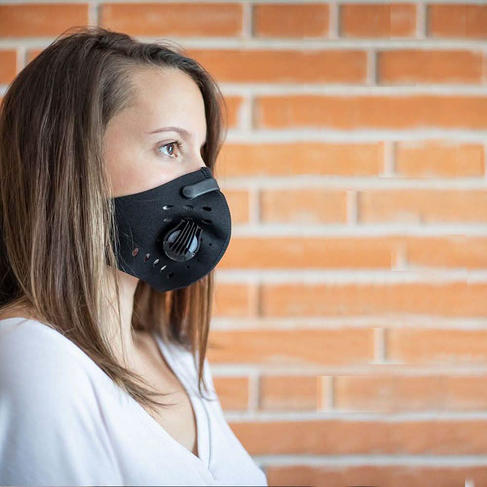 Reusable Face Mask with 3 Carbon Filters
