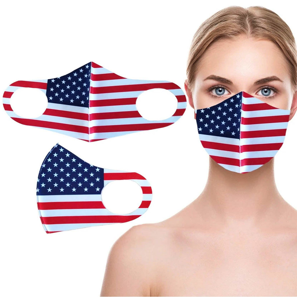 Reusable Non-Medical USA Flag Mask