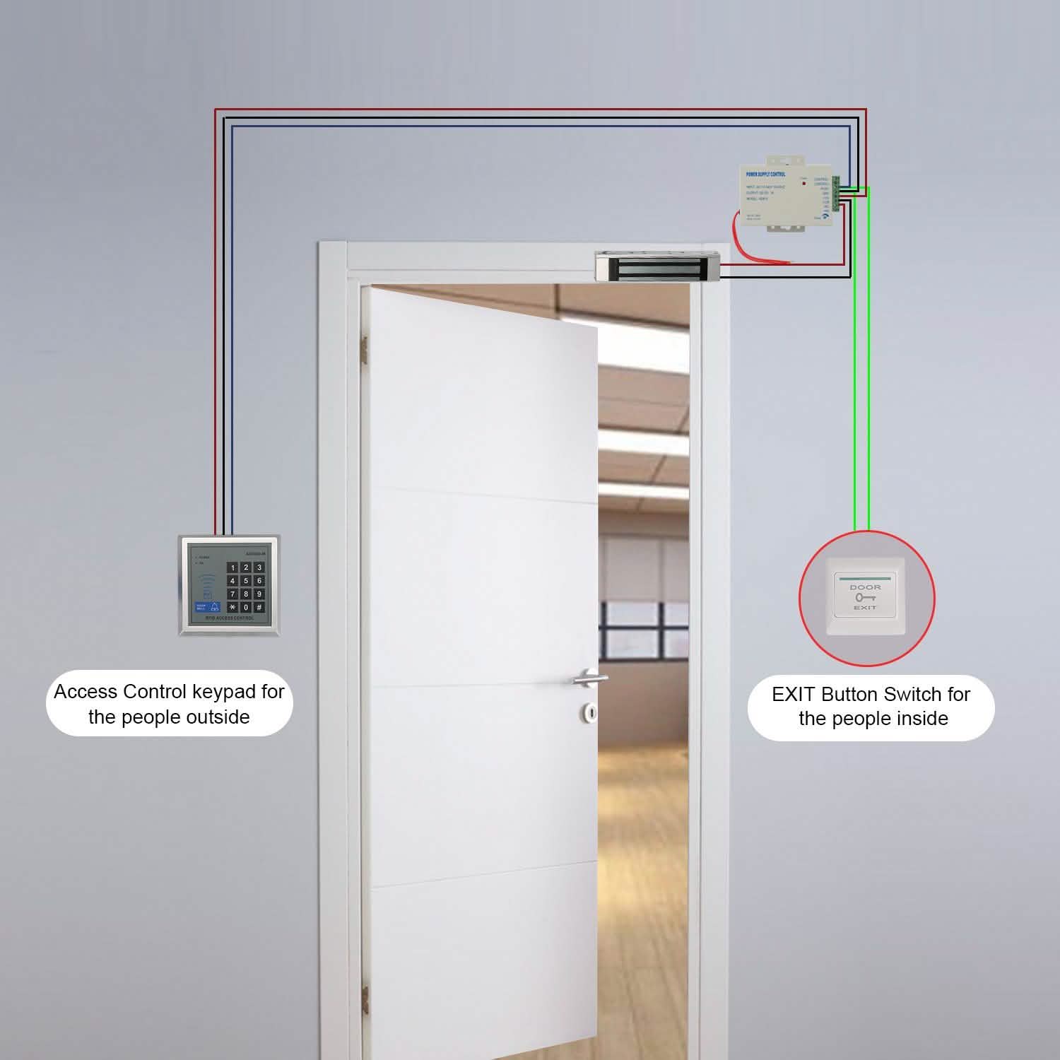 RFID Door Access Control System Kit