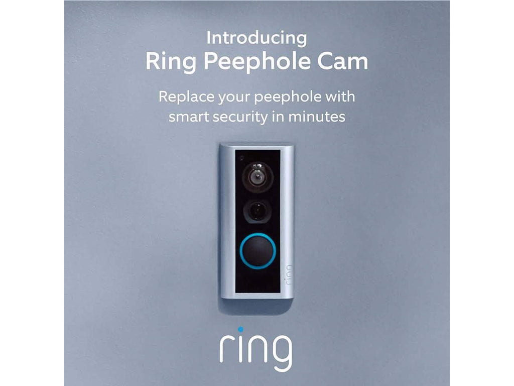 Ring Peephole Cam Video Doorbell Smart, Compact HD Video Wifi Doorbell