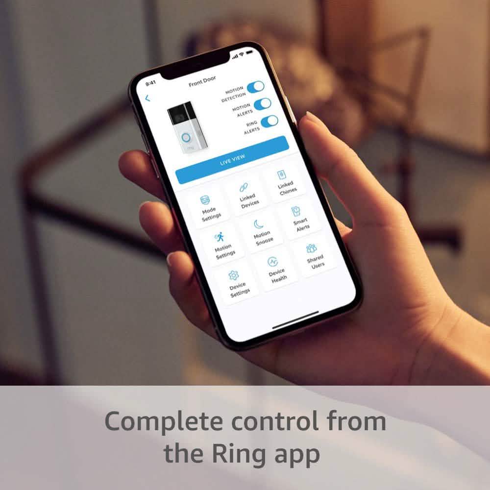 Ring Video Doorbell 2 with HD Video and Motion Activated Alerts (Refurbished)