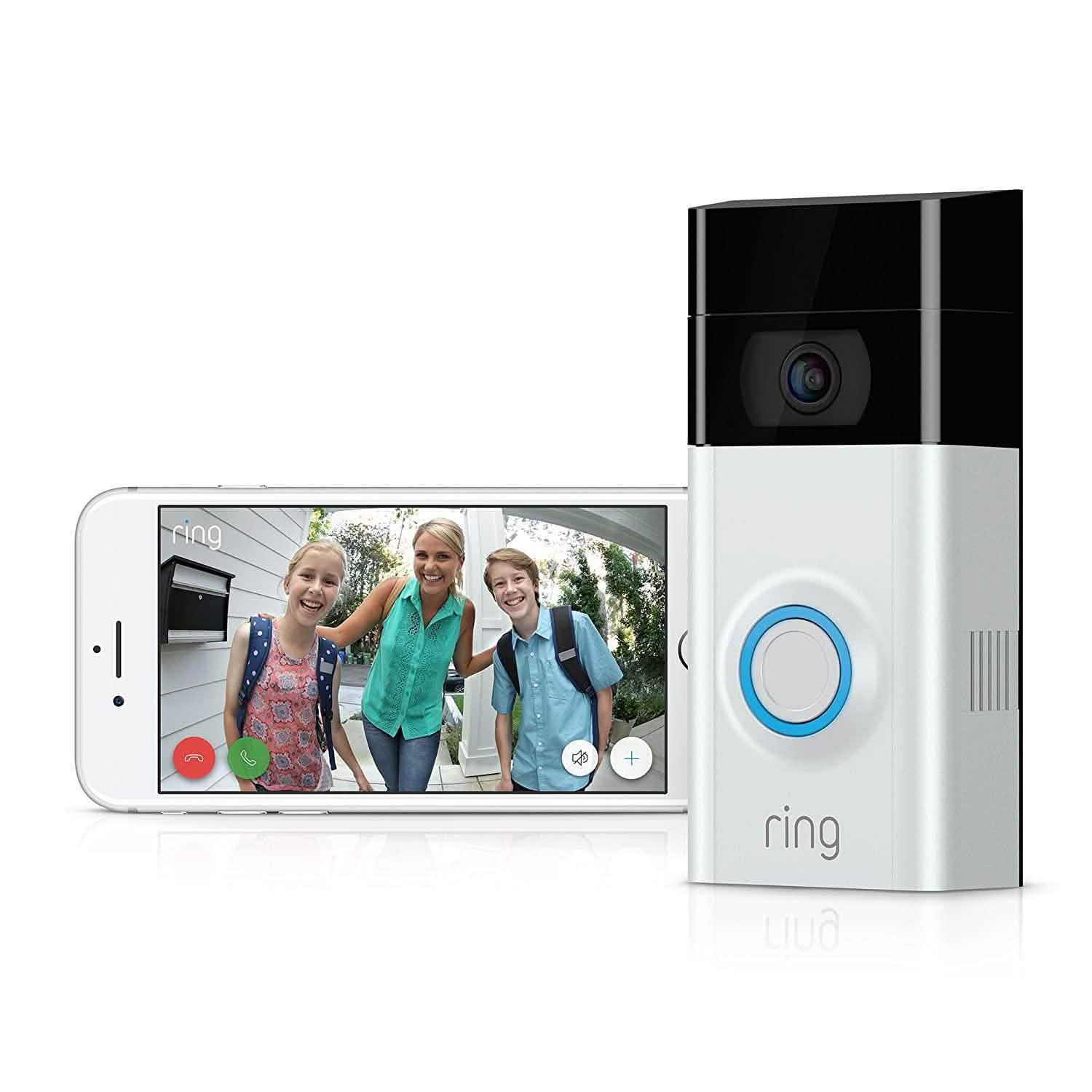 Ring Video Doorbell 2 with HD Video and Motion Activated Alerts (Refurbished)