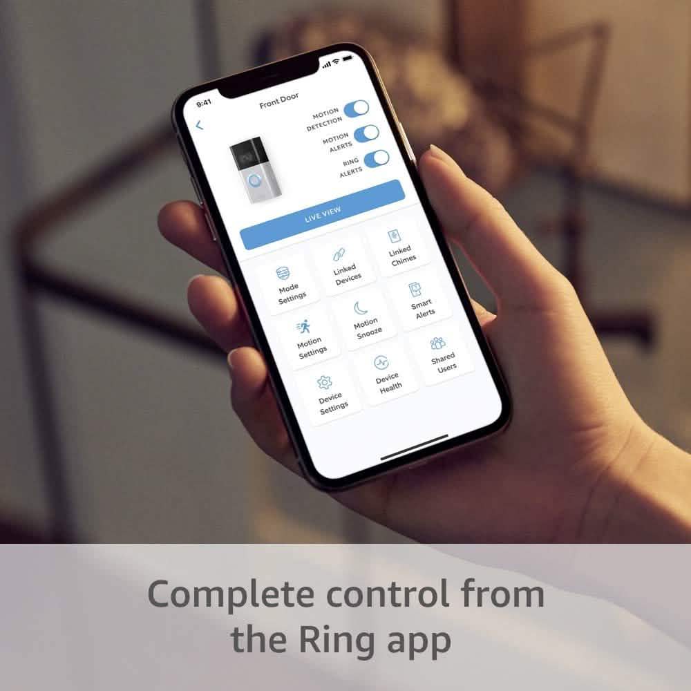 Ring Video Doorbell 3 Enhanced WiFi Improved Motion Detection (Refurbished)