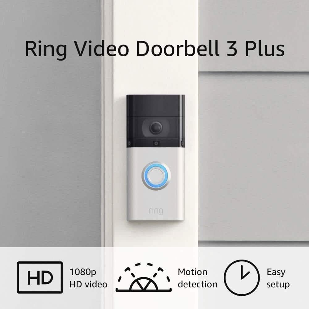 Ring Video Doorbell 3 Enhanced WiFi Improved Motion Detection (Refurbished)