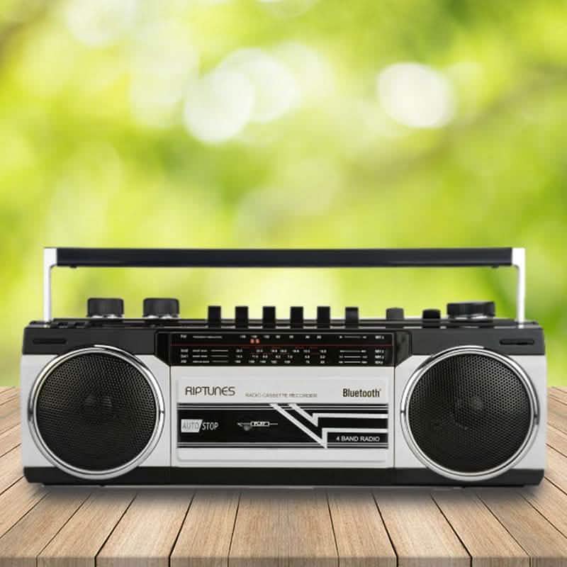 Riptunes Retro Radio Cassette Bluetooth Boombox