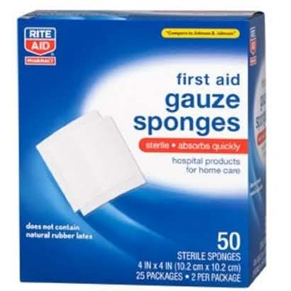 Rite Aid First Aid Gauze Sponges