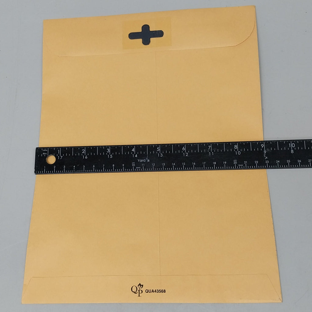 QUALITY PARK 100 PK Envelopes 12"x9"x3" Brown