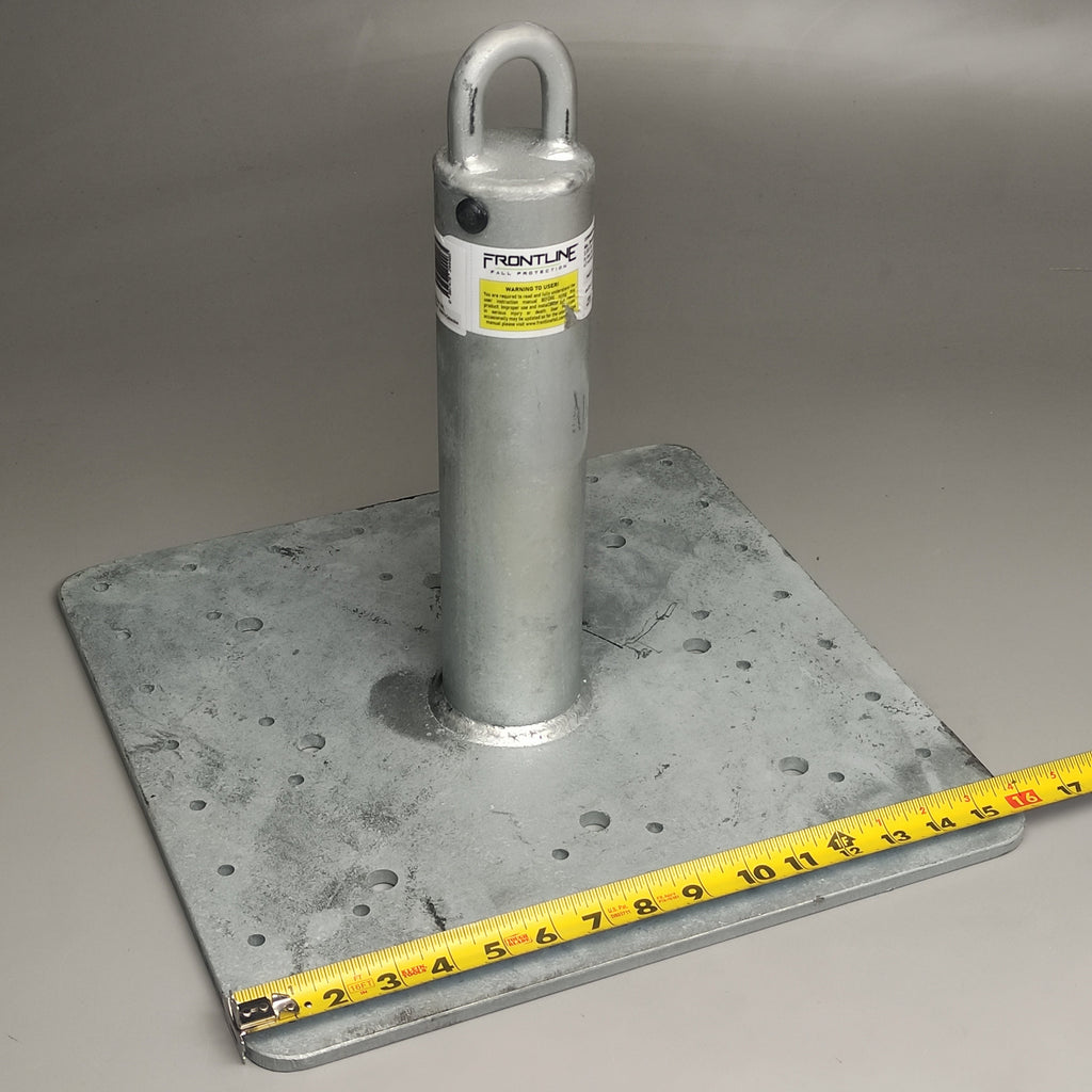 FRONTLINE Fall Protection RO12 Commercial Roof Anchor 14" OSHA ANSI Compliant