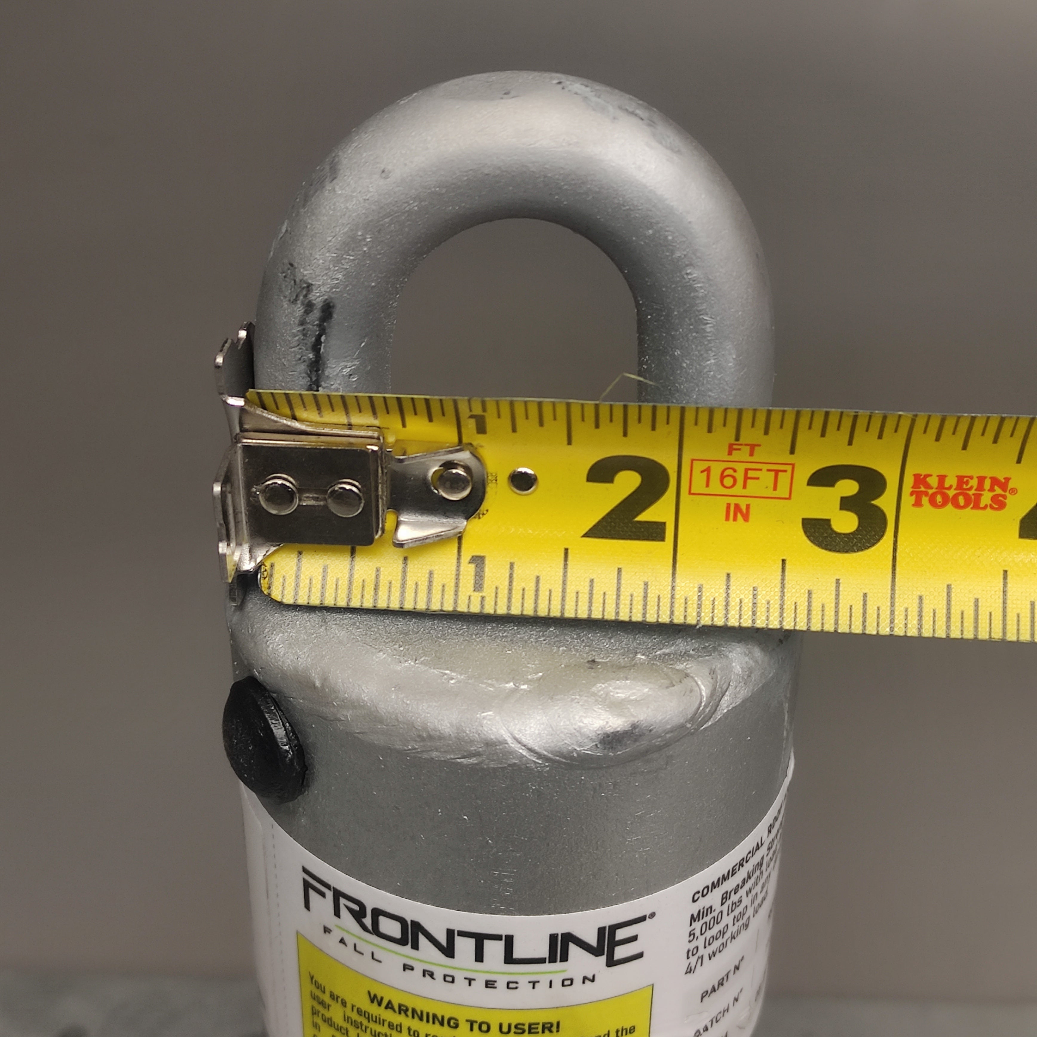 FRONTLINE Fall Protection RO12 Commercial Roof Anchor 14" OSHA ANSI Compliant