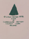 Vintage Lillian Vernon Collector Plate Christmas 1978 Carrigaline Pottery Ireland