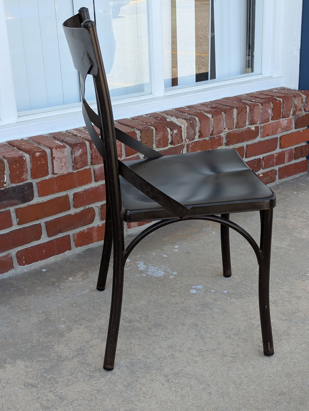 Cross-Back Outdoor, Commercial, Bistro/Event Chair - Metal